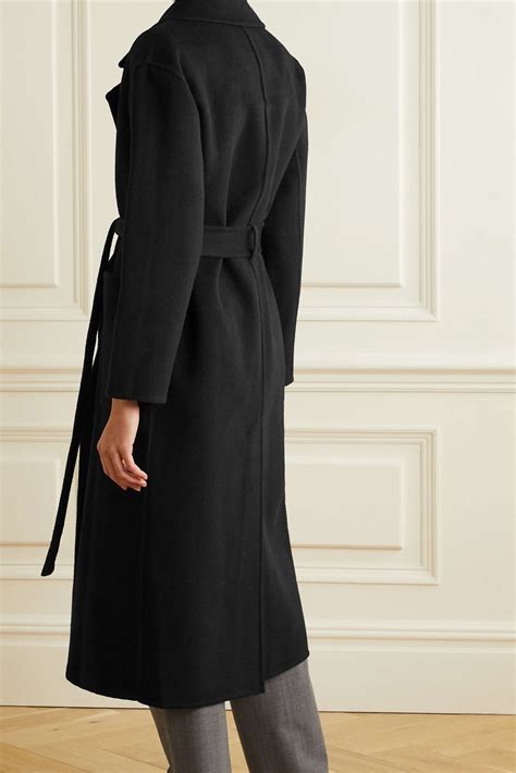 michael michael kors belted wool-blend felt coat|Michael Kors zip closure coats.